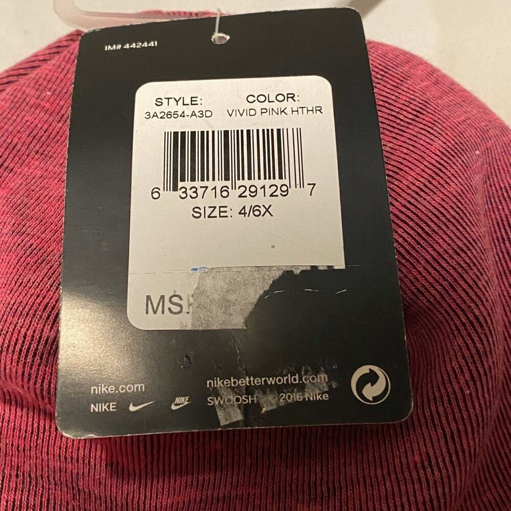NIKE YOUTH BEANIE 4/6X VIVID PINK - Picture 3 of 3
